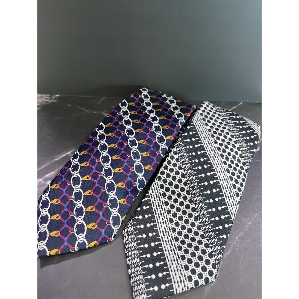 2 Genuine Dimaro Elegante Handmade Stylish Formal/Casual Tie Multi Colored